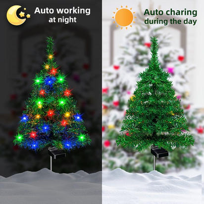 Solar-Powered Christmas Tree