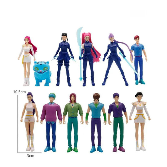 12 Piece K-Pop Demon Hunters Figure Set